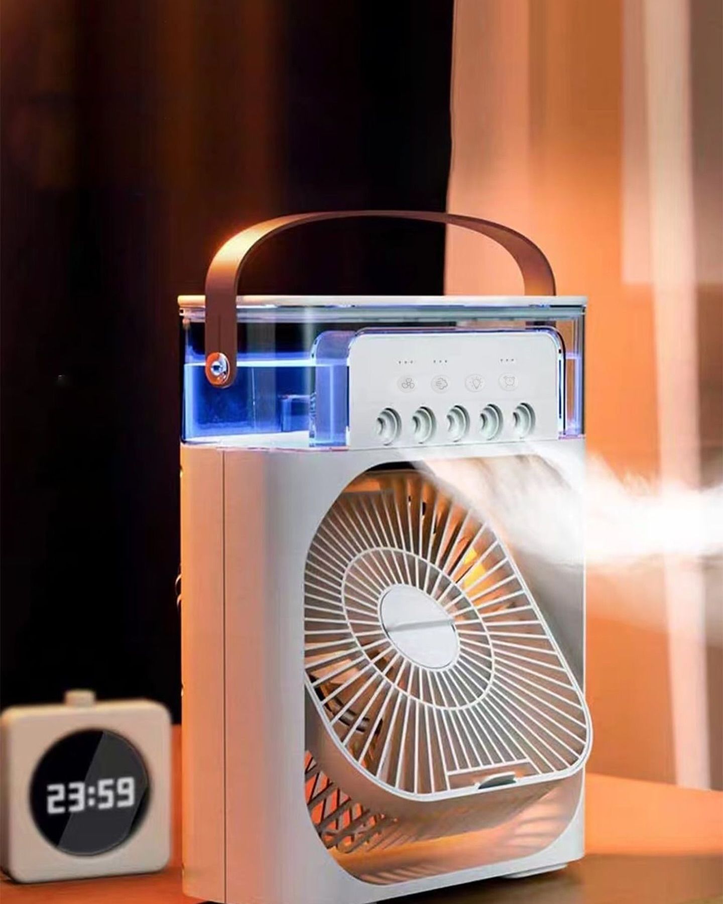Portable Air cooler Table fan with humidifier
